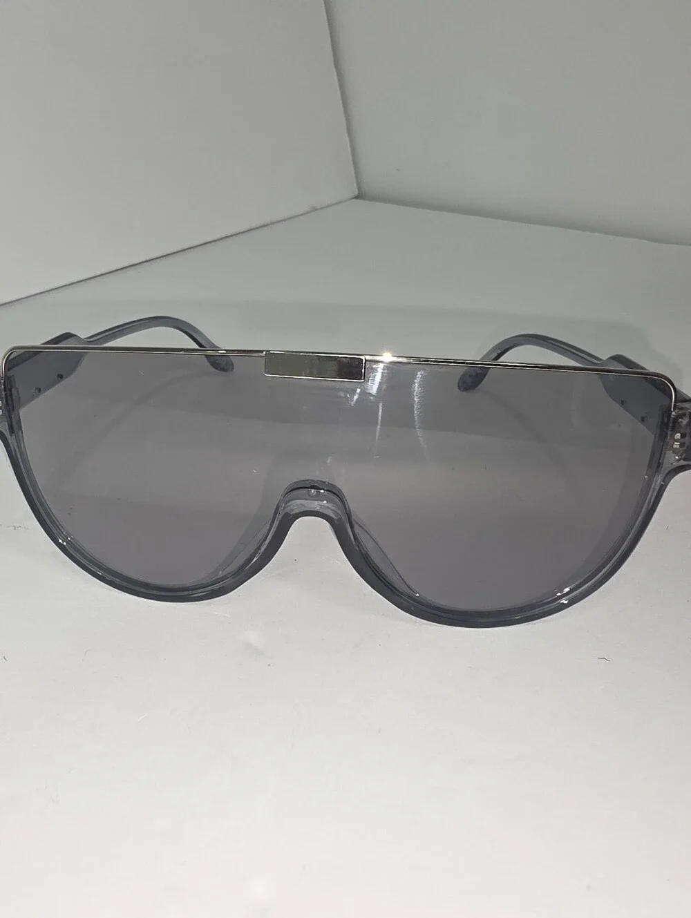 Oversized Shield Sunglasses Bundle Of 2 | Pink & Smoke Gray | Y2K Futuristic